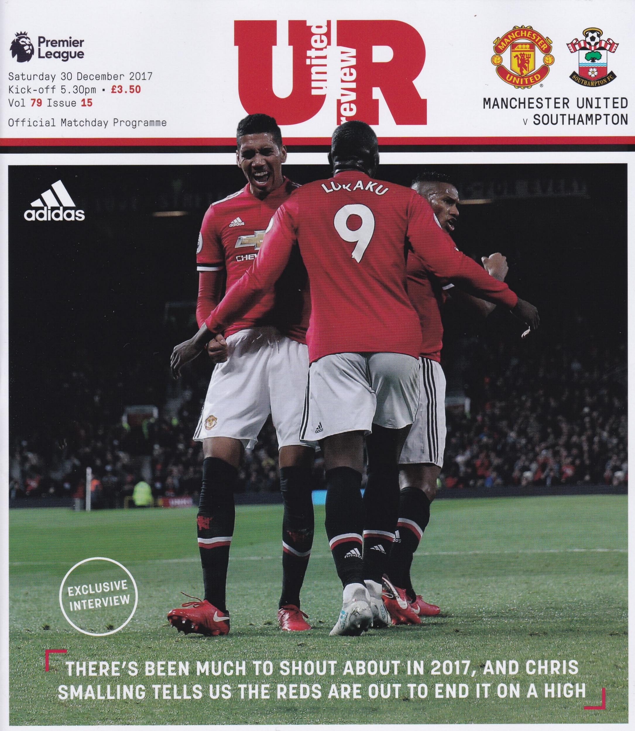 MAN UTD v SOUTHAMPTON 2017/18